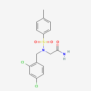 molecular formula C16H16Cl2N2O3S B3664252 N~2~-(2,4-dichlorobenzyl)-N~2~-[(4-methylphenyl)sulfonyl]glycinamide 