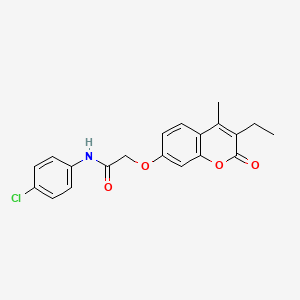 N-(4-chlorophenyl)-2-[(3-ethyl-4-methyl-2-oxo-2H-chromen-7-yl)oxy]acetamide