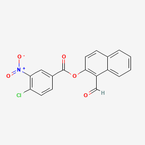 (1-Formylnaphthalen-2-yl) 4-chloro-3-nitrobenzoate