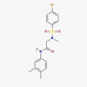 N~2~-[(4-bromophenyl)sulfonyl]-N-(3,4-dimethylphenyl)-N~2~-methylglycinamide