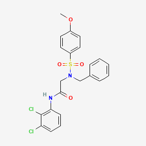 N~2~-benzyl-N~1~-(2,3-dichlorophenyl)-N~2~-[(4-methoxyphenyl)sulfonyl]glycinamide