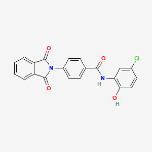 N-(5-chloro-2-hydroxyphenyl)-4-(1,3-dioxo-1,3-dihydro-2H-isoindol-2-yl)benzamide