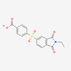 4-[(2-ethyl-1,3-dioxo-2,3-dihydro-1H-isoindol-5-yl)sulfonyl]benzoic acid