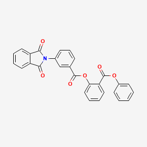 phenyl 2-{[3-(1,3-dioxo-1,3-dihydro-2H-isoindol-2-yl)benzoyl]oxy}benzoate