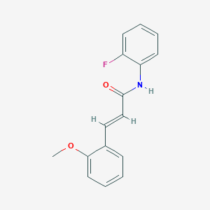 (2E)-N-(2-fluorophenyl)-3-(2-methoxyphenyl)prop-2-enamide