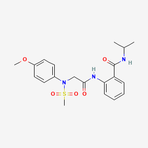 N-isopropyl-2-{[N-(4-methoxyphenyl)-N-(methylsulfonyl)glycyl]amino}benzamide