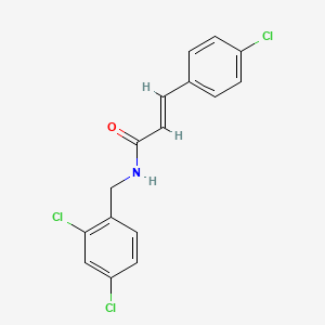 3-(4-chlorophenyl)-N-(2,4-dichlorobenzyl)acrylamide