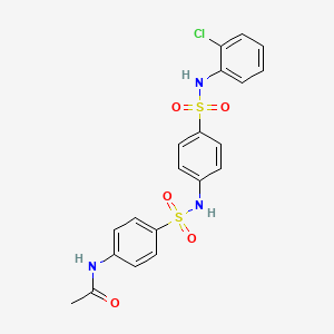 N-(4-{[(4-{[(2-chlorophenyl)amino]sulfonyl}phenyl)amino]sulfonyl}phenyl)acetamide