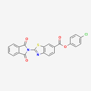 (4-Chlorophenyl) 2-(1,3-dioxoisoindol-2-yl)-1,3-benzothiazole-6-carboxylate