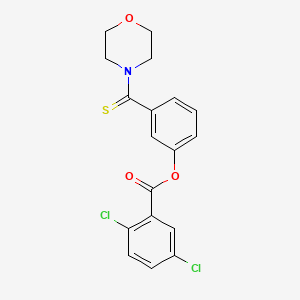 molecular formula C18H15Cl2NO3S B3664596 [3-(Morpholine-4-carbothioyl)phenyl] 2,5-dichlorobenzoate 