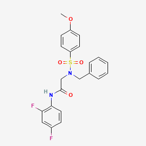 2-[benzyl-(4-methoxyphenyl)sulfonylamino]-N-(2,4-difluorophenyl)acetamide