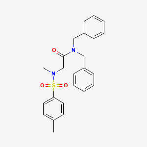 molecular formula C24H26N2O3S B3664707 N,N-dibenzyl-N~2~-methyl-N~2~-[(4-methylphenyl)sulfonyl]glycinamide 