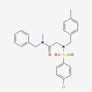 N~1~-benzyl-N~2~-[(4-chlorophenyl)sulfonyl]-N~1~-methyl-N~2~-(4-methylbenzyl)glycinamide