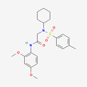 N~2~-cyclohexyl-N-(2,4-dimethoxyphenyl)-N~2~-[(4-methylphenyl)sulfonyl]glycinamide