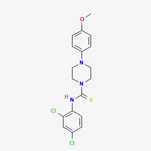 molecular formula C18H19Cl2N3OS B3664781 N-(2,4-dichlorophenyl)-4-(4-methoxyphenyl)piperazine-1-carbothioamide 