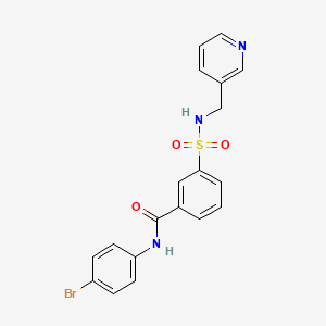 N-(4-bromophenyl)-3-(pyridin-3-ylmethylsulfamoyl)benzamide