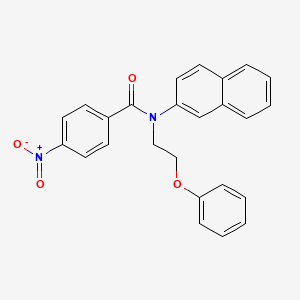 N-naphthalen-2-yl-4-nitro-N-(2-phenoxyethyl)benzamide