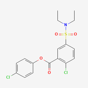 4-chlorophenyl 2-chloro-5-[(diethylamino)sulfonyl]benzoate