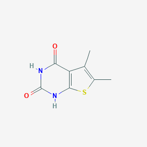 molecular formula C8H8N2O2S B366488 5,6-二甲基噻吩并[2,3-d]嘧啶-2,4(1H,3H)-二酮 CAS No. 35970-82-2