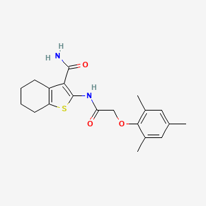 2-{[2-(MESITYLOXY)ACETYL]AMINO}-4,5,6,7-TETRAHYDRO-1-BENZOTHIOPHENE-3-CARBOXAMIDE