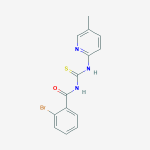 2-bromo-N-[(5-methylpyridin-2-yl)carbamothioyl]benzamide