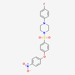 1-(4-Fluorophenyl)-4-[4-(4-nitrophenoxy)phenyl]sulfonylpiperazine