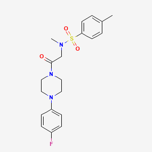 N-{2-[4-(4-fluorophenyl)piperazin-1-yl]-2-oxoethyl}-N,4-dimethylbenzenesulfonamide