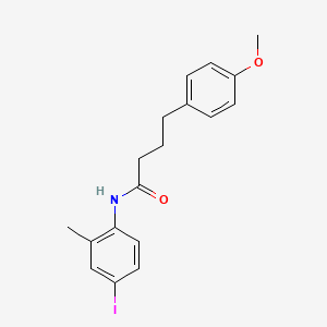 molecular formula C18H20INO2 B3664969 N-(4-iodo-2-methylphenyl)-4-(4-methoxyphenyl)butanamide 