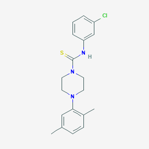 N-(3-chlorophenyl)-4-(2,5-dimethylphenyl)piperazine-1-carbothioamide