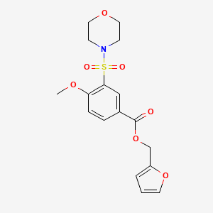 Furan-2-ylmethyl 4-methoxy-3-morpholin-4-ylsulfonylbenzoate