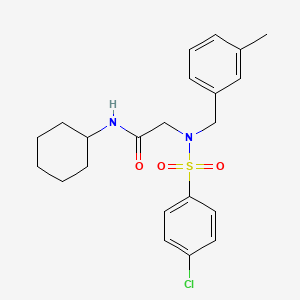 N~2~-[(4-chlorophenyl)sulfonyl]-N~1~-cyclohexyl-N~2~-(3-methylbenzyl)glycinamide