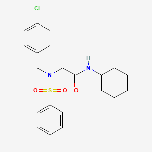 N~2~-(4-chlorobenzyl)-N-cyclohexyl-N~2~-(phenylsulfonyl)glycinamide