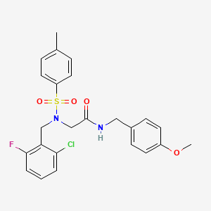 N~2~-(2-chloro-6-fluorobenzyl)-N-(4-methoxybenzyl)-N~2~-[(4-methylphenyl)sulfonyl]glycinamide