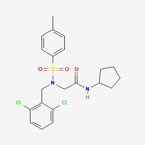 N~1~-cyclopentyl-N~2~-(2,6-dichlorobenzyl)-N~2~-[(4-methylphenyl)sulfonyl]glycinamide