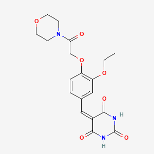 5-({3-ethoxy-4-[2-(morpholin-4-yl)-2-oxoethoxy]phenyl}methylidene)-1,3-diazinane-2,4,6-trione