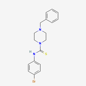 4-benzyl-N-(4-bromophenyl)piperazine-1-carbothioamide