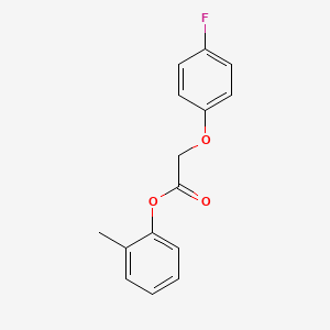 molecular formula C15H13FO3 B3665206 2-methylphenyl (4-fluorophenoxy)acetate 