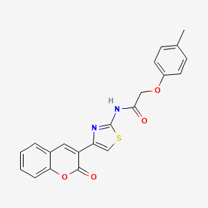 2-(4-methylphenoxy)-N-[4-(2-oxo-2H-chromen-3-yl)-1,3-thiazol-2-yl]acetamide