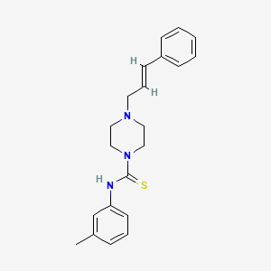 N-(3-methylphenyl)-4-[(2E)-3-phenylprop-2-en-1-yl]piperazine-1-carbothioamide