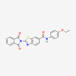 2-(1,3-dioxoisoindol-2-yl)-N-(4-ethoxyphenyl)-1,3-benzothiazole-6-carboxamide