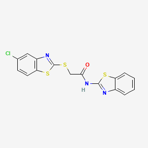 N~1~-(1,3-BENZOTHIAZOL-2-YL)-2-[(5-CHLORO-1,3-BENZOTHIAZOL-2-YL)SULFANYL]ACETAMIDE