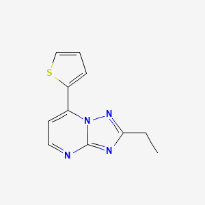 2-Ethyl-7-(thiophen-2-yl)[1,2,4]triazolo[1,5-a]pyrimidine