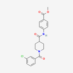 methyl 4-({[1-(3-chlorobenzoyl)-4-piperidinyl]carbonyl}amino)benzoate