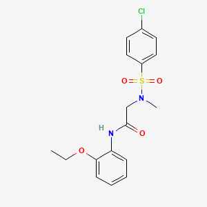 N~2~-[(4-chlorophenyl)sulfonyl]-N-(2-ethoxyphenyl)-N~2~-methylglycinamide