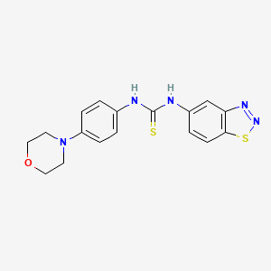 N-1,2,3-benzothiadiazol-5-yl-N'-[4-(4-morpholinyl)phenyl]thiourea