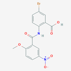 5-Bromo-2-{[(2-methoxy-5-nitrophenyl)carbonyl]amino}benzoic acid