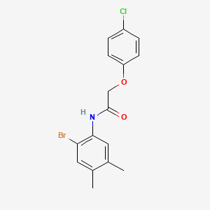 N-(2-bromo-4,5-dimethylphenyl)-2-(4-chlorophenoxy)acetamide