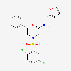 N~2~-[(2,5-dichlorophenyl)sulfonyl]-N~1~-(2-furylmethyl)-N~2~-(2-phenylethyl)glycinamide