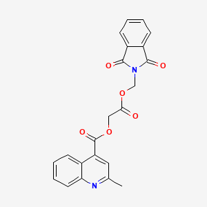 2-[(1,3-dioxo-1,3-dihydro-2H-isoindol-2-yl)methoxy]-2-oxoethyl 2-methyl-4-quinolinecarboxylate