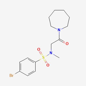 N-[2-(azepan-1-yl)-2-oxoethyl]-4-bromo-N-methylbenzenesulfonamide